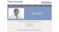 Desktop Screenshot of drewneurology.com