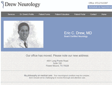 Tablet Screenshot of drewneurology.com